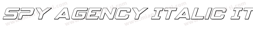 Spy Agency Italic It字体转换